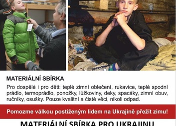 Materiální sbírka pro Ukrajinu