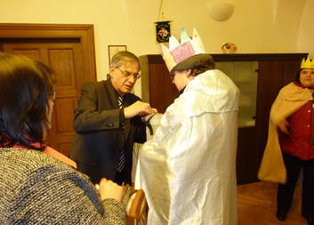 Poděkování tříkrálovým koledníkům