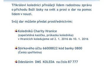 Tříkráloví koledníci v akci