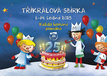 Tříkrálová sbírka 2025 - můžete přispět do konce ledna